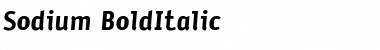 Download Sodium Bold Italic Font