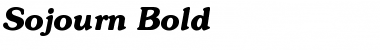 Download Sojourn Bold Font