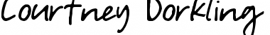 Download Courtney Dorkling Font