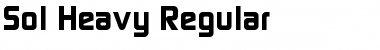 Download Sol Heavy Regular Font