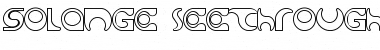 Download Solange seethrough Regular Font