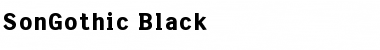 Download SonGothic Black Font