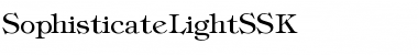 Download SophisticateLightSSK Regular Font