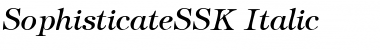 Download SophisticateSSK Italic Font