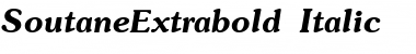 Download SoutaneExtrabold Italic Font
