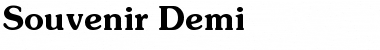 Download Souvenir Demi Font