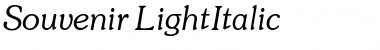 Download Souvenir LightItalic Font