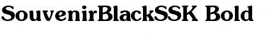 SouvenirBlackSSK Font