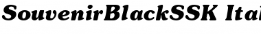 Download SouvenirBlackSSK Italic Font