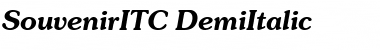 Download SouvenirITC Demi Italic Font
