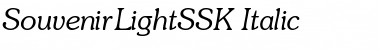 Download SouvenirLightSSK Italic Font