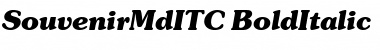 Download SouvenirMdITC Bold Italic Font