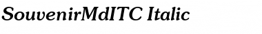 Download SouvenirMdITC Italic Font