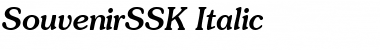 Download SouvenirSSK Italic Font