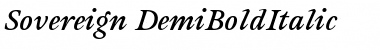 Download Sovereign-DemiBoldItalic Regular Font