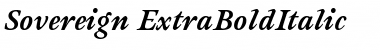 Download Sovereign-ExtraBoldItalic Regular Font