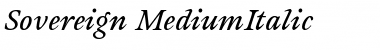 Download Sovereign-MediumItalic Regular Font