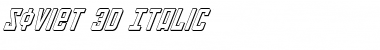 Download Soviet 3D Italic 3D Italic Font