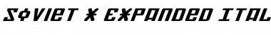 Download Soviet X-Expanded Italic X-Expanded Italic Font
