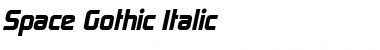 Download Space Gothic Italic Font