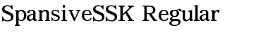 Download SpansiveSSK Regular Font