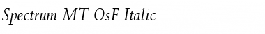Download Spectrum MT SC Italic Font