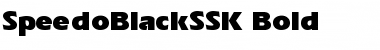 Download SpeedoBlackSSK Bold Font