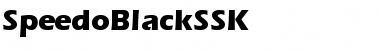 Download SpeedoBlackSSK Regular Font
