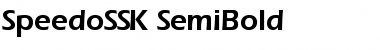 Download SpeedoSSK SemiBold Font