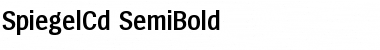 Download SpiegelCd-SemiBold Regular Font