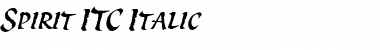 Download Spirit ITC Italic Font