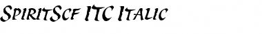 Download SpiritScf ITC Italic Font