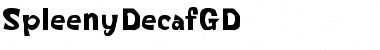 Download SpleenyDecafGD Regular Font