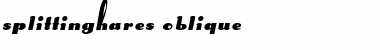 Download SplittingHares Oblique Font