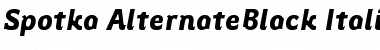 Download Spotka AlternateBlack Italic Regular Font