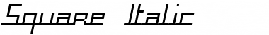 Download Square Italic Font