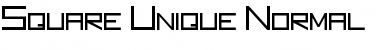 Download Square Unique Normal Font