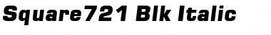 Download Square721 Blk Italic Font
