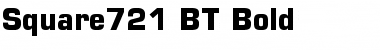 Download Square721 BT Bold Font