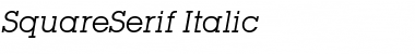 Download SquareSerif Italic Font