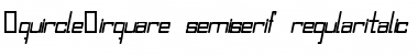 Download SquircleCirquare semiserif  regularitalic Font