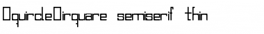 Download SquircleCirquare semiserif  thin Font