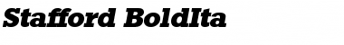Download Stafford-BoldIta Regular Font