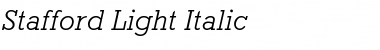 Download Stafford-Light Italic Font