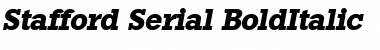 Download Stafford-Serial BoldItalic Font