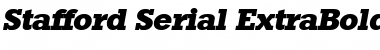 Download Stafford-Serial-ExtraBold RegularItalic Font