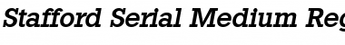 Download Stafford-Serial-Medium RegularItalic Font