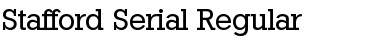 Download Stafford-Serial Regular Font