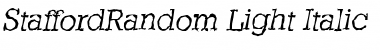 Download StaffordRandom-Light Italic Font