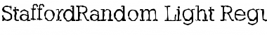 Download StaffordRandom-Light Regular Font